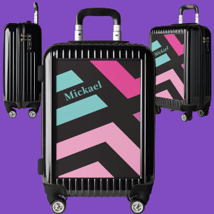 Personalized Cute Colorful Geometric Pattern Luggage
