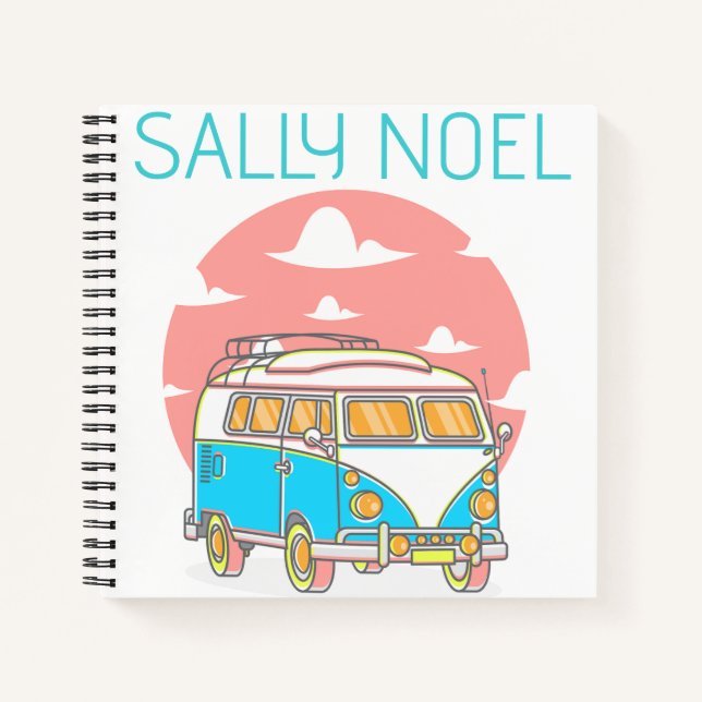 Personalized cute colorful notebook (Front)