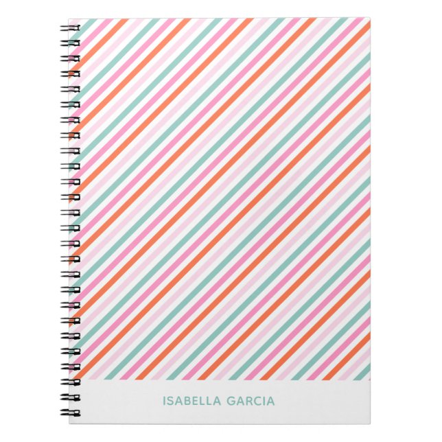 Personalized Cute Colorful Notebook (Front)