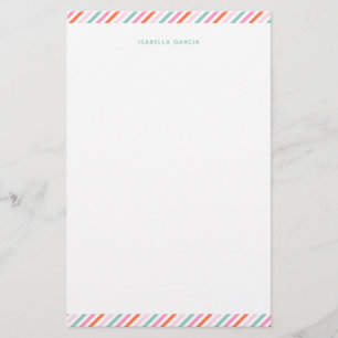 Personalized Cute Colorful Stationery Paper