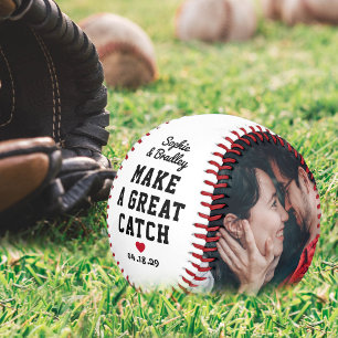 Personalized Cute Couple Photo Baseball