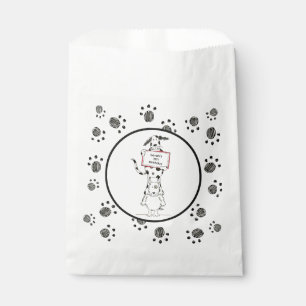 Personalized Cute Dog Acrobats Birthday Favor Bag
