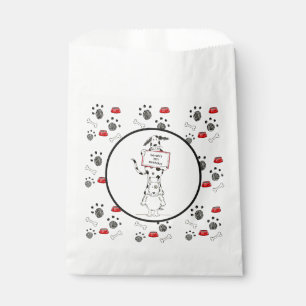 Personalized Cute Dog Acrobats Birthday Favor Bag