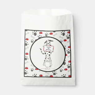 Personalized Cute Dog Acrobats Birthday Favor Bag