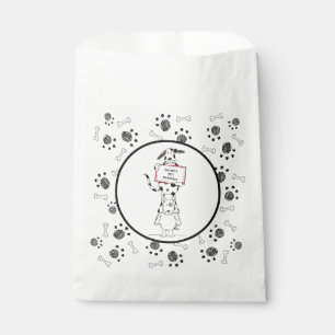 Personalized Cute Dog Acrobats Birthday Favor Bag