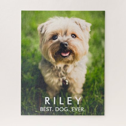 Personalized Cute Dog Photo Custom Quality Jigsaw Puzzle