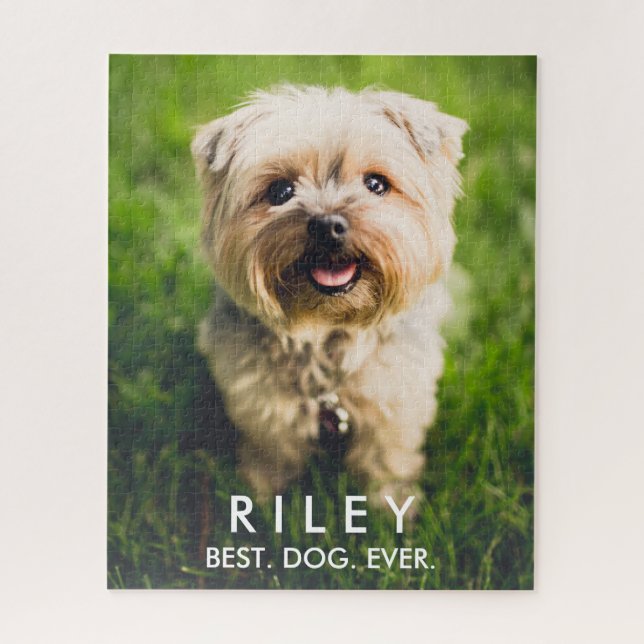 Personalized Cute Dog Photo Custom Quality Jigsaw Puzzle (Vertical)