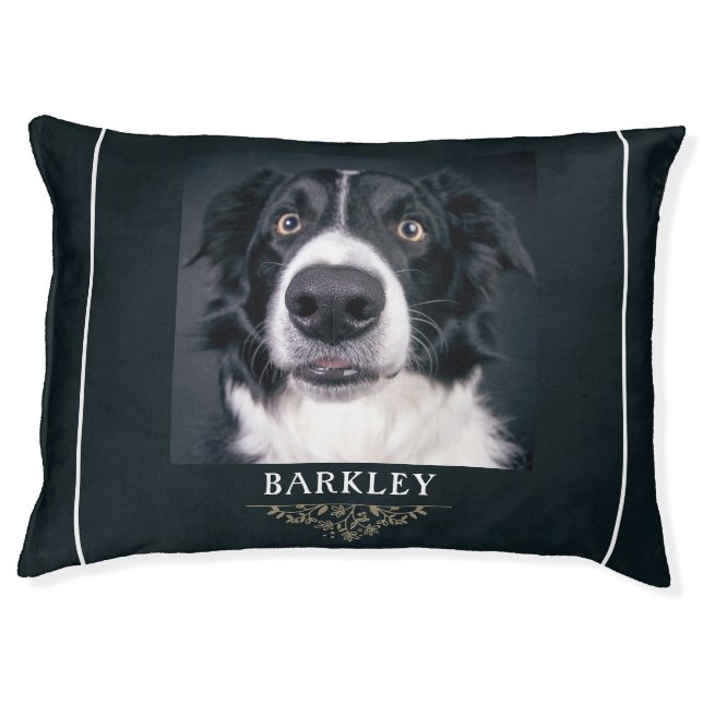 Personalized Cute Dog Photo Pet Bed (Front)