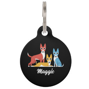 Personalized Cute Dog Round Pet Tag