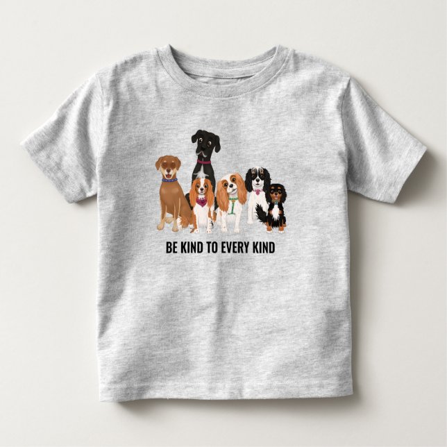 Personalized Cute Dog  Toddler T-shirt (Front)