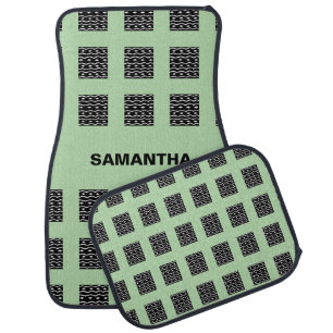 Personalized, Cute Ethnic African Pattern Car Floor Mat