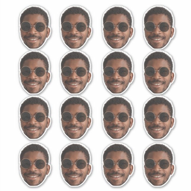 Personalized Cute Face Sticker (Front)