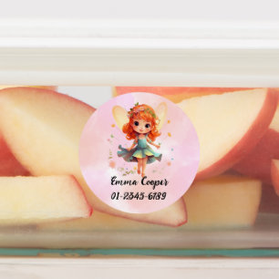 Personalized Cute Fairiy,Name,Phone number Labels