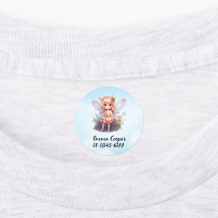 Personalized Cute Fairy, Name,Phone number Kids' Labels