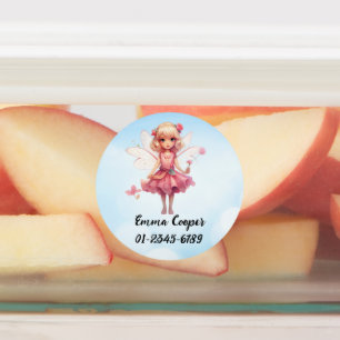 Personalized Cute fairy,Name,Phone number Labels