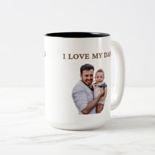 Personalized Cute Family Face 2 Photos Mug