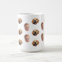 Personalized Cute Family Face 2 Photos Mug