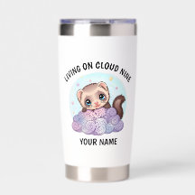 Personalized Cute Ferret Thermal Tumbler