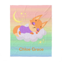 Personalized Cute Fox Sleeping
