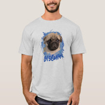 Personalized Cute Fun Pug Dog Photo and Name