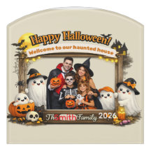 Personalized Cute Ghost Family Halloween Photo Fra