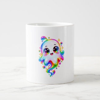 Personalized Cute Ghost Halloween Photo Shirt Giant Coffee Mug