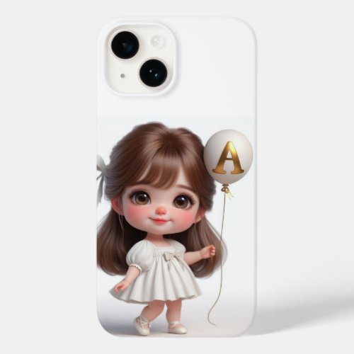 Personalized cute girl image iphone backcase Case_Mate iPhone 14 case