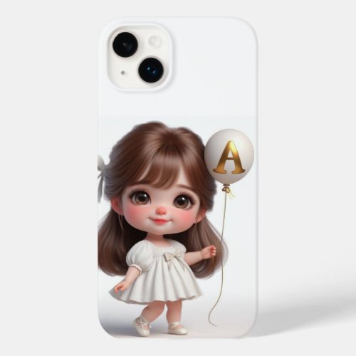 Personalized cute girl image iphone backcase Case_Mate iPhone 14 plus case