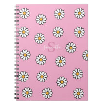 Personalized Cute girly white daisy floral