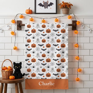Personalized Cute Halloween Bath Towel