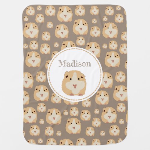 Personalized Cute Hamster Pattern Baby Blanket