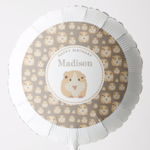 Personalized Cute Hamster Pattern Birthday Party  Balloon