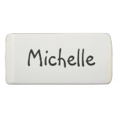 Personalized cute hedgehog animal illustration eraser (Back)