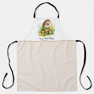 Personalized Cute Hedgehog Apron