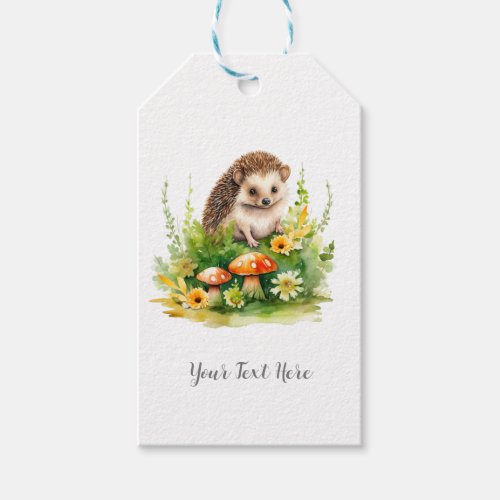Personalized Cute Hedgehog Gift Tags