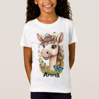 Personalized Cute Horse T-Shirt: Charming and Cust T-Shirt