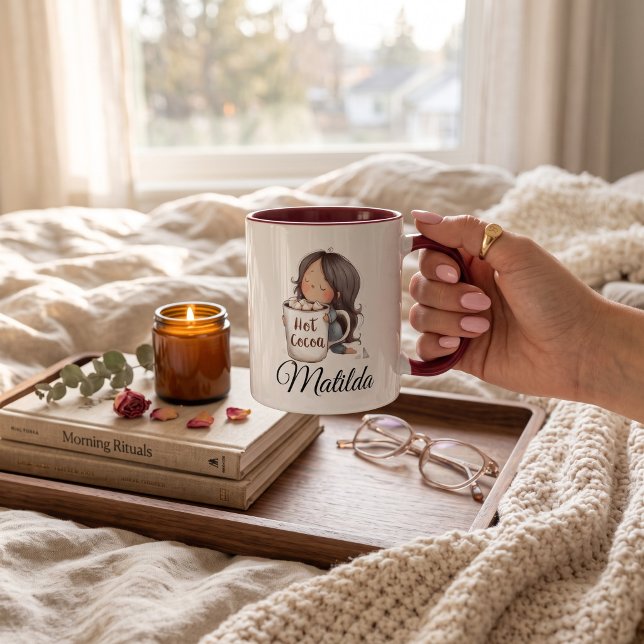 Personalized cute hot cocoa  mug (Creator Uploaded)