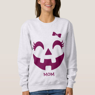 Personalized Cute Jack O' Lantern Face Sweatshirt