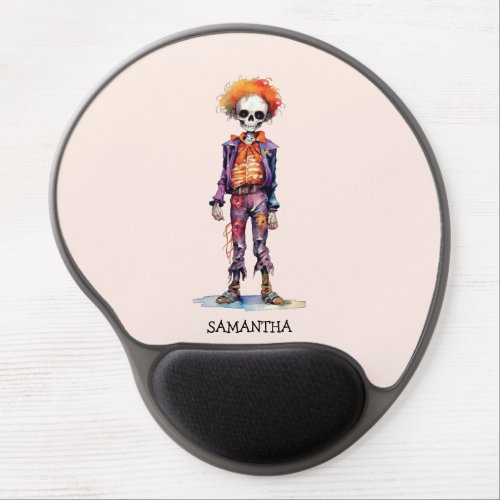 Personalized Cute Kid Zombie Halloween 6 Gel Mouse Pad