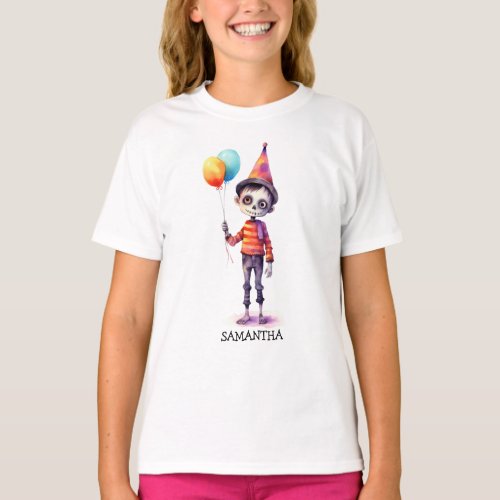 Personalized Cute Kid Zombie Halloween T_Shirt