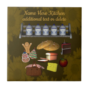 Personalized Cute Kitchen Design Ceramic Tile