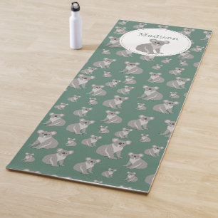 Personalized Cute Koala Pattern Yoga Mat