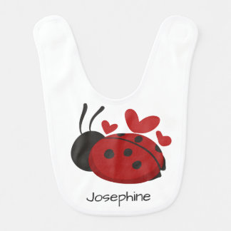 Personalized Cute LadyBug Bib