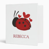 personalized cute ladybug binder (Front/Inside)
