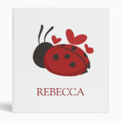 personalized cute ladybug binder (Front)
