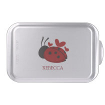 personalized cute ladybug cake pan
