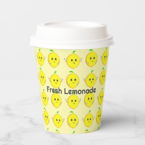 Personalized Cute Lemons Paper Cups