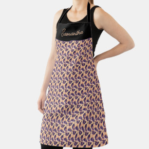 Personalized, Cute Leopard Pattern Tumbler Apron