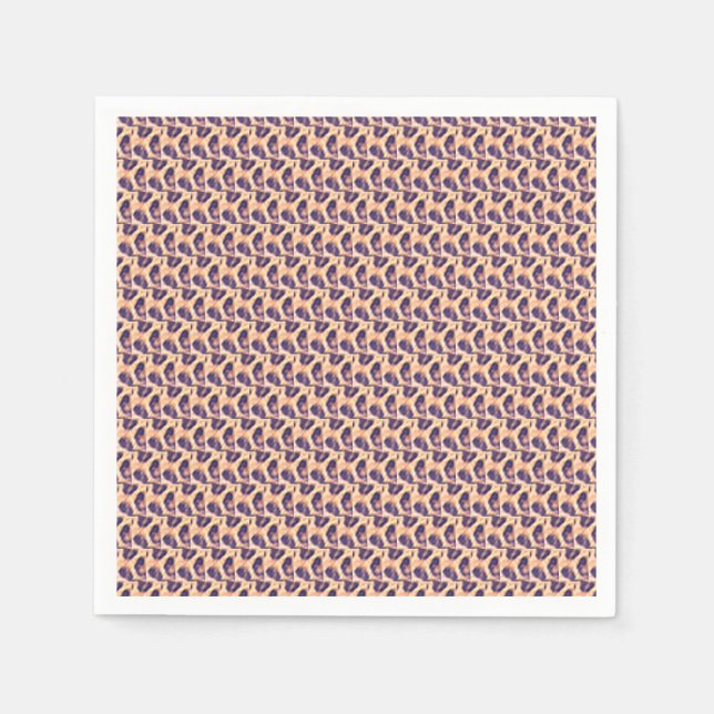 Personalized, Cute Leopard Pattern Tumbler Napkins (Front)