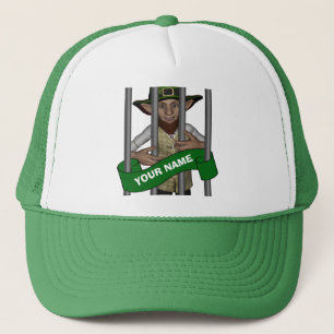 personalized cute  leprechaun  St Patrick's day Trucker Hat